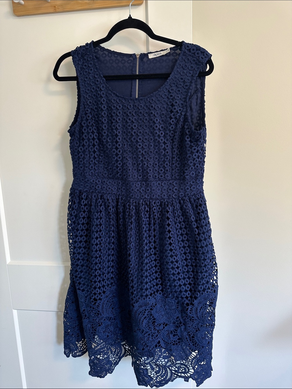 Ricki's Navy Sleeveless Lace Midi Dress